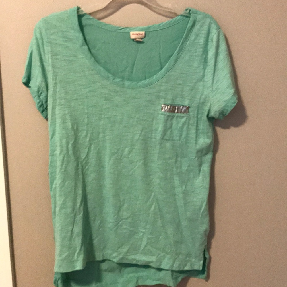 Teal short sleeve tee